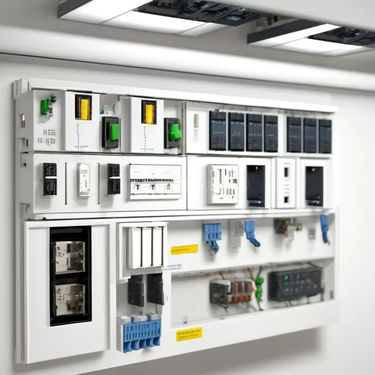 Técnico revisando panel eléctrico