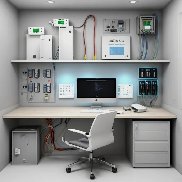 Técnico realizando mediciones eléctricas en tablero